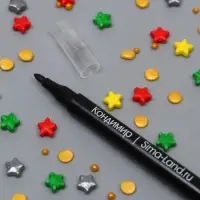 Фломастер пищевой, черный, 1 шт