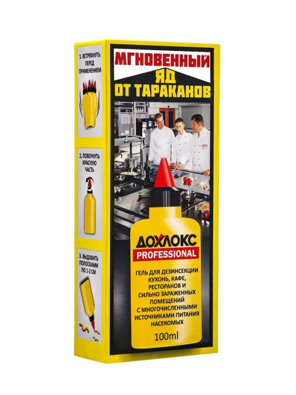 Средство от тараканов Дохлокс &laquo;Мгновенный яд&raquo;, гель, 100 мл