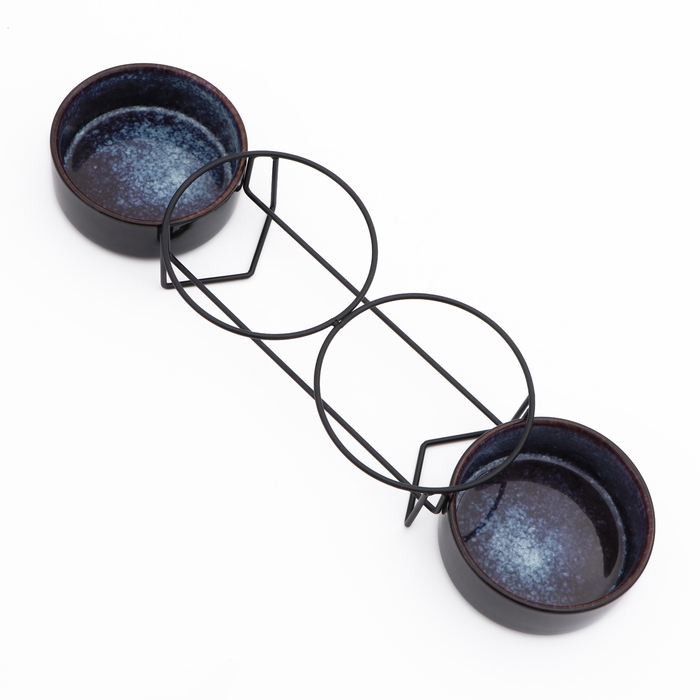 Миски керамические на подставке 2 х 250 мл Миски керамические на подставке 2 х 250 мл