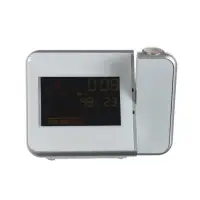 Часы электронные настольные, USB, будильник, термометр, календарь, с проекцией на потолок
