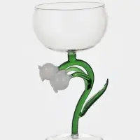 Бокал для вина &laquo;Ландыш&raquo;, 200 мл, 9.2&times;9.5&times;17 см, стекло, прозрачный