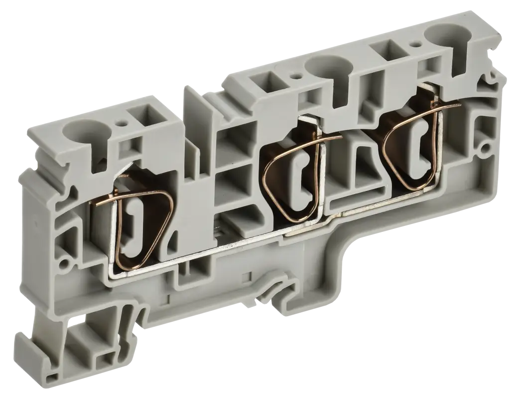 ARMAFIX Клемма пружинная CX10-3 10мм2 трехконтактная серая IEK