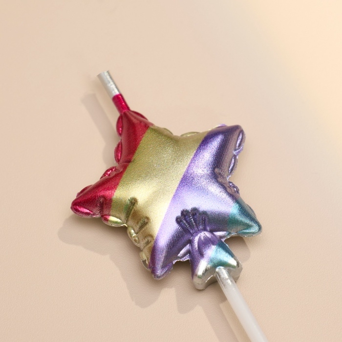 Набор свечей для торта, 5 шт  Набор свечей для торта, 5 шт "Воздушный шарик. Звезда", разноцветные