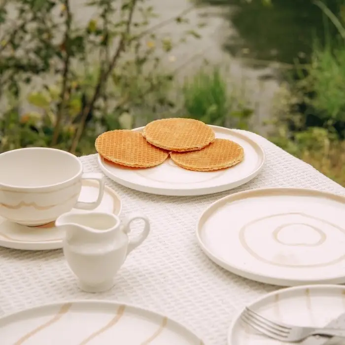 Тарелки SL Home &laquo;Гато&raquo;, d=20 см, набор 2 шт., фарфор, белые