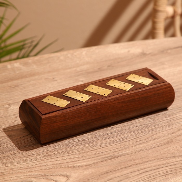 Игра настольная Игра настольная "Домино" 25х7,5х5 см, дерево шишам