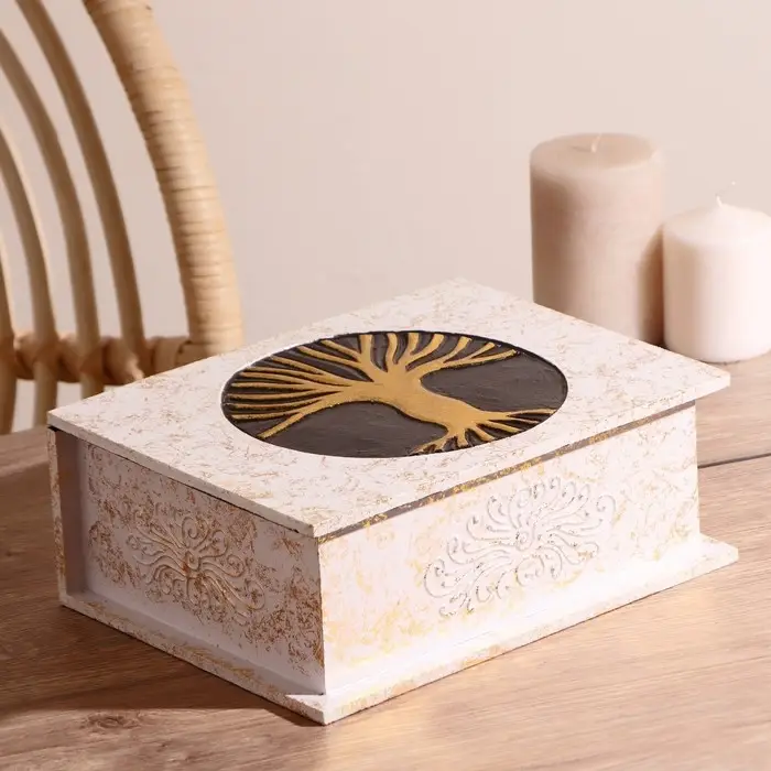 Шкатулка "Древо жизни" 24х18х9 см, МДФ