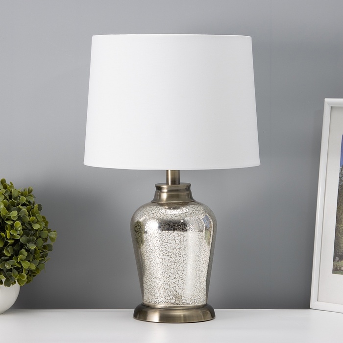 Настольная лампа с абажуром RISALUX «Брук», Е27, 40 Вт, бронза, 25×25×41 см Настольная лампа с абажуром RISALUX «Брук», Е27, 40 Вт, бронза, 25×25×41 см