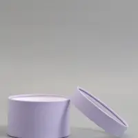 Подарочная коробка бледно-фиолетовая, завальцованная с окном, 16 х 11 см