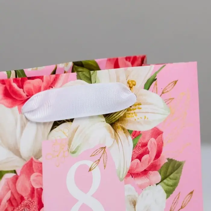 Пакет подарочный ламинированный, упаковка, «8 марта», S 12 х 15 х 5.5 см Пакет подарочный ламинированный, упаковка, «8 марта», S 12 х 15 х 5.5 см