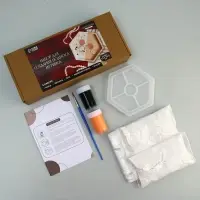 Подставка из гипса. Набор для создания поддона с красками «Шестиугольник»