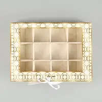 Коробка для конфет на Рамадан, 12 ячеек &laquo;Счастливого праздника!&raquo; 18.5&times;13.5&times;3.5 см