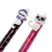 Стираемая ручка &laquo;Котики&raquo;, гелевая, синий стержень, узел 0.5 мм, МИКС