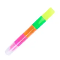 Маркер текстовыделитель, наконечник скошенный 5 мм, секционный, 4 цвета