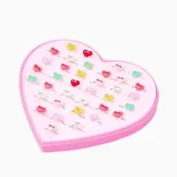 Кольцо &laquo;Выбражулька&raquo; тренд, сердце с надписями, б-р, МИКС