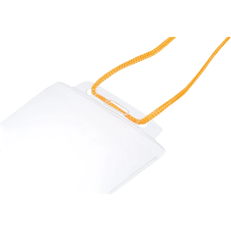 Бейдж 77x118мм Attache д/карт 71х100мм тесьма вертик.1017, 10 шт