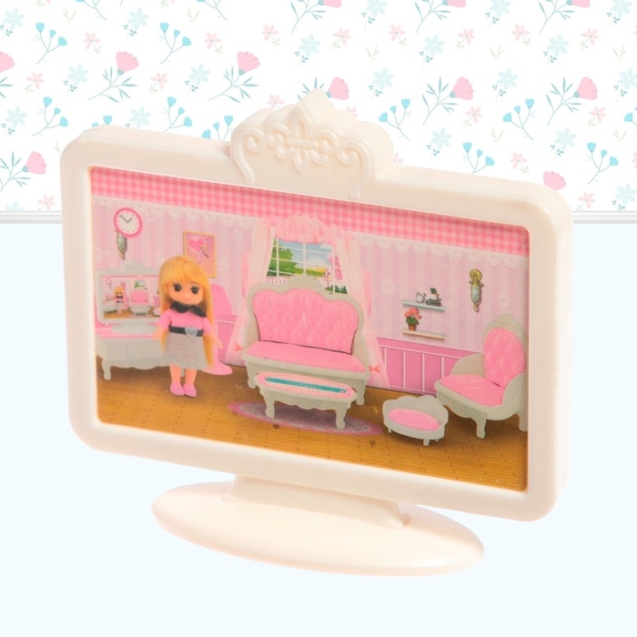 Набор мебели для кукол «Уют-6: телевизор и кресло» Набор мебели для кукол «Уют-6: телевизор и кресло»