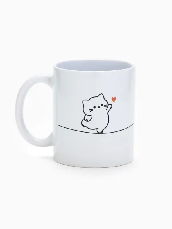 Кружка керамическая &laquo;Держись лапками за счастье&raquo;, 320 мл