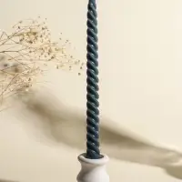 Набор свечей витых, 2&times;25 см, 4 шт., палитра серого, 25.5&times;8.8&times;2.4 см