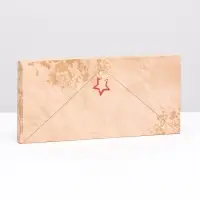 Подарочная коробка под плитку шоколада, без окна «Военное письмо», 17×8×1.4 см