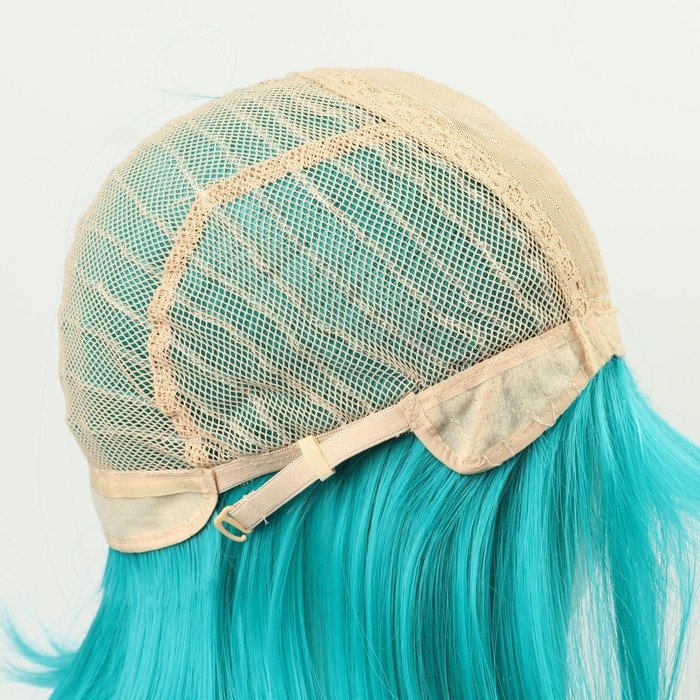 Парик искусственный, с чёлкой, имитация кожи, 30 см, цвет бирюзовый(#SHT127) Парик искусственный, с чёлкой, имитация кожи, 30 см, цвет бирюзовый(#SHT127)