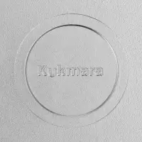 Сковорода KUKMARA, d=30 см, h=5.5 см, с ручками, литой алюминий, серебристая
