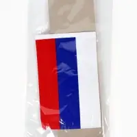 Флагшток настольный с флагом России, круг 2&times;7 см, 30&times;7 см, серебро