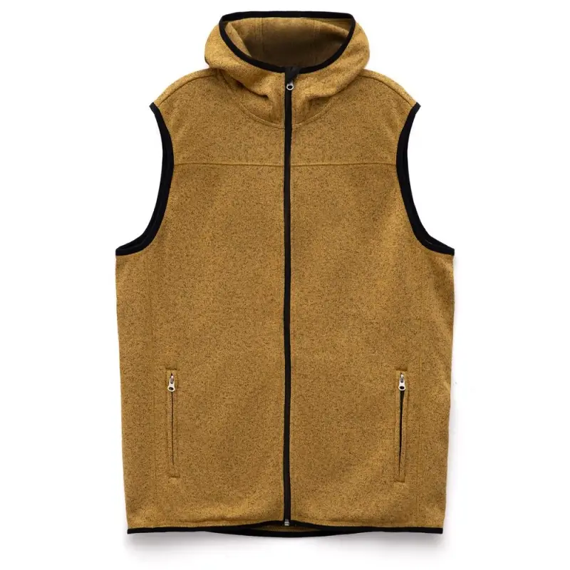 Жилет с капюшоном унисекс Gotland, горчичный, размер S Жилет с капюшоном унисекс Gotland, горчичный, размер S