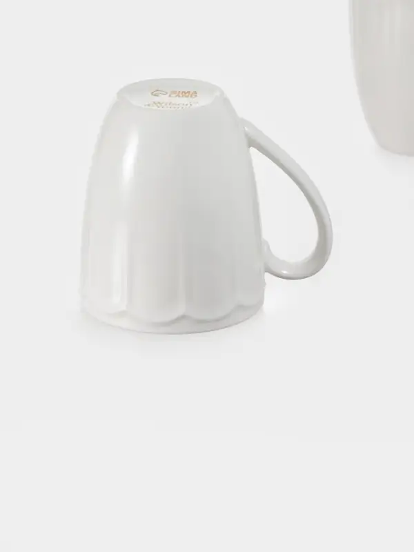 Кружки WY Renessans, 400 мл, набор 2 шт., фарфор, белые