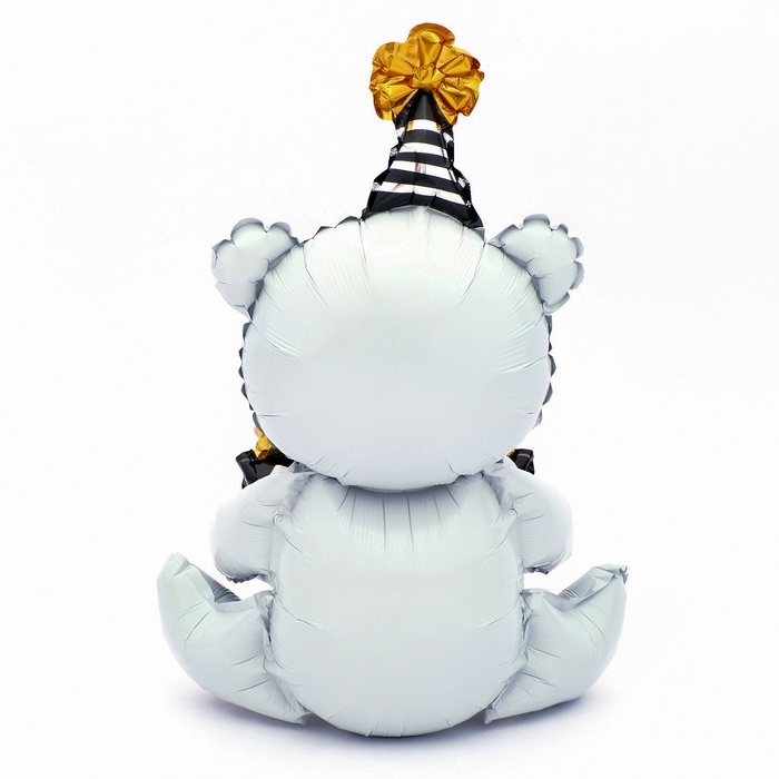 Шар фольгированный 36 Шар фольгированный 36" "Белый мишка с подарком"