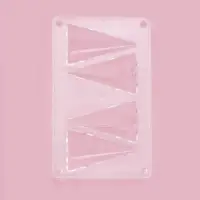 Форма для конфет и шоколада &laquo;Большой конус&raquo;, 20&times;12&times;2.5 см, 4 ячейки 8&times;5&times;2.2 см, пластик, прозрачная
