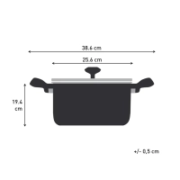 Кастрюля с крышкой Confidence G7644674, 24 см, 5.4 л