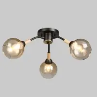 Люстра потолочная BayerLux &laquo;Гундер&raquo;, 3хЕ27, 40 Вт, черный, 57&times;57&times;25 см