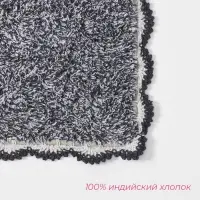 Коврик для дома Доляна &laquo;Тэя&raquo;, 50&times;80 см, чёрный