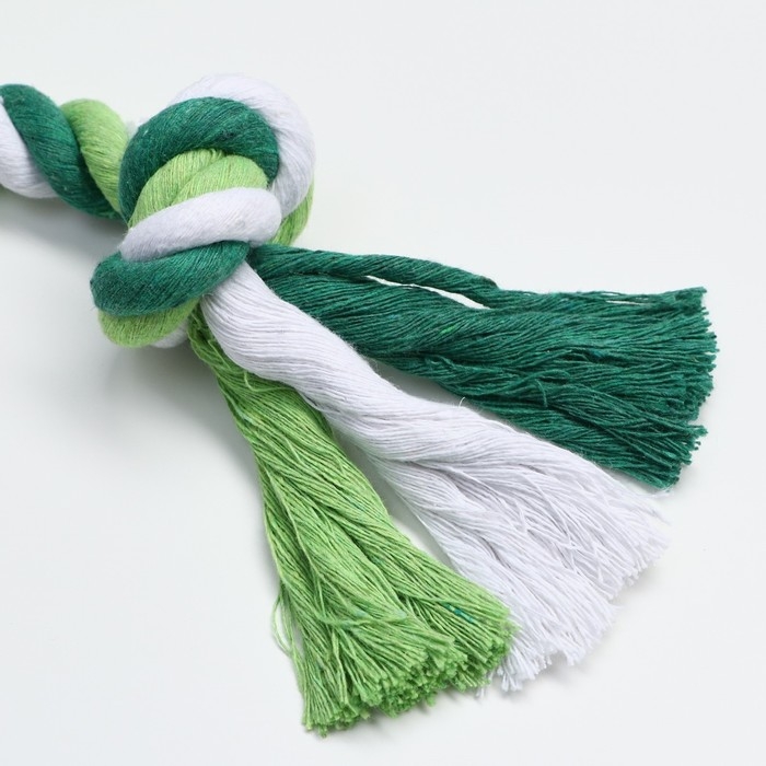 Игрушка тренировочная канатная Игрушка тренировочная канатная "3 узла", до 45 см, до 115 г, микс цветов