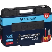 Набор диэлектрических инструментов Topfort 12 предметов (VDE584212)