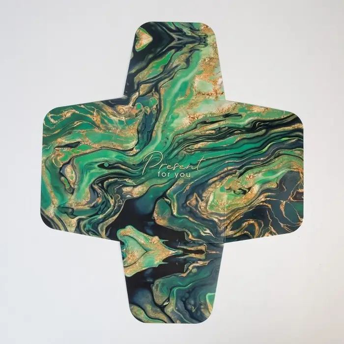 Коробка подарочная складная, упаковка, &laquo;Малахит&raquo;, 20 х 15 х 10 см