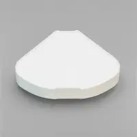 Ванночка для грызунов, 14&times;10.4 см, угловая, с лопаткой, пластик, голубая