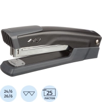 Степлер Attache Power №24/6-26/6 до 25л., металл., черный, глубина 55мм