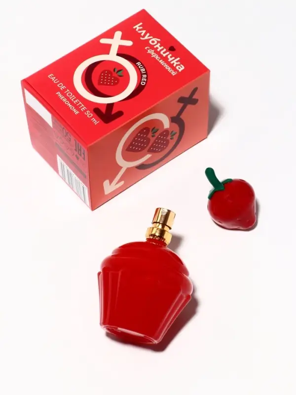 Туалетная вода женская Клубничка С Феромонкой Rubi Red, 50 мл