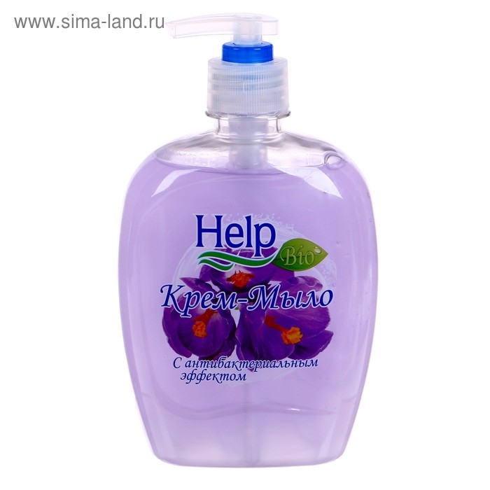 Жидкое мыло "Help" с Антибактериальным эффектом 500 мл с дозатором