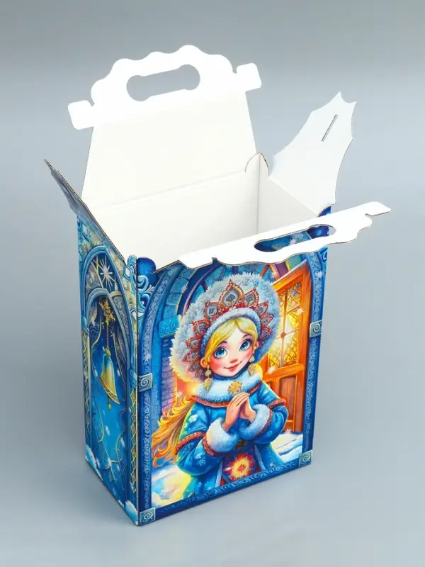 Подарочная коробка Новогодняя Корпоратив Подарочная коробка Новогодняя Корпоратив "Новогодние традиции" 20,3 х 12,3 х 41 см