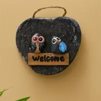 Панно WELCOME, 18×5×18 см, дерево, бежевое