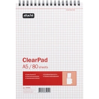 Блокнот 80л,без/лин,А5,Clear Pad,блок белый 60г/м