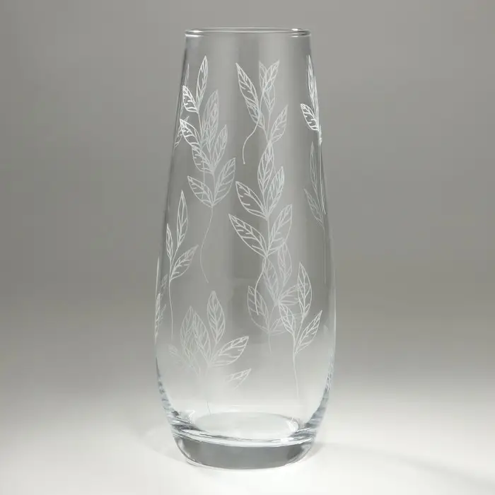 Ваза для цветов &laquo;Ботаника&raquo; стеклянная, прозрачная, 26 см, 1.7 л.
