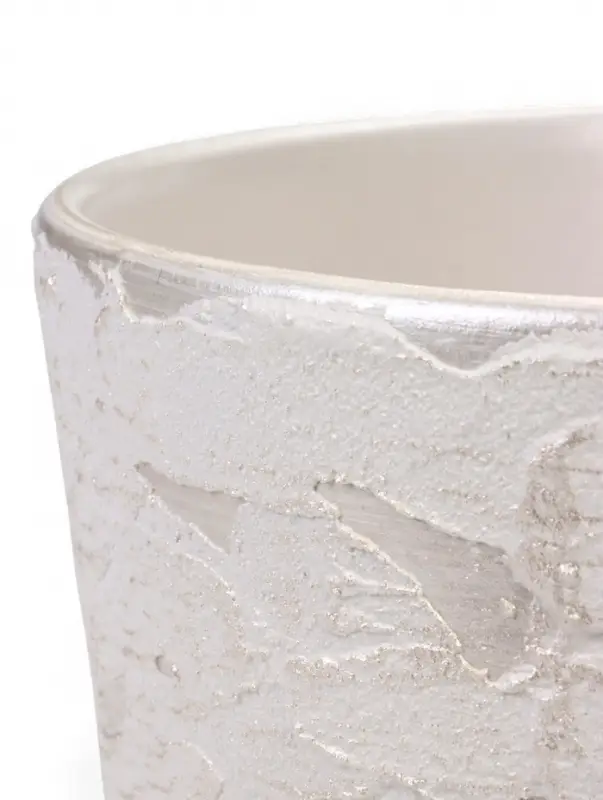 Горшок цветочный с поддоном 4,75 л, d22/h20 см белый керамика, Горшок цветочный с поддоном 4,75 л, d22/h20 см белый керамика, "Венера" (М)