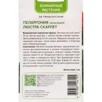 Семена цветов Пеларгония зональная &laquo;Люстра Скарлет&raquo;, 5 шт., &laquo;ПОИСК&raquo;