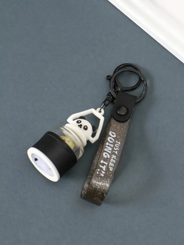 Брелок с карабином, ремешком свет "Панда-лампа" 3,2х3,2х21 см