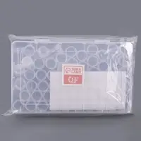 Органайзер для хранения мелочей, 60 баночек, в контейнере, 28&times;17&times;5.5 см, прозрачный