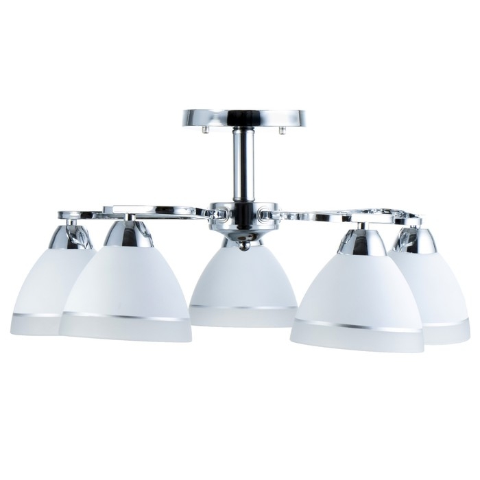 Люстра Люстра "Флёр" 5хЕ27 40Вт хром 57х57х25 см BayerLux