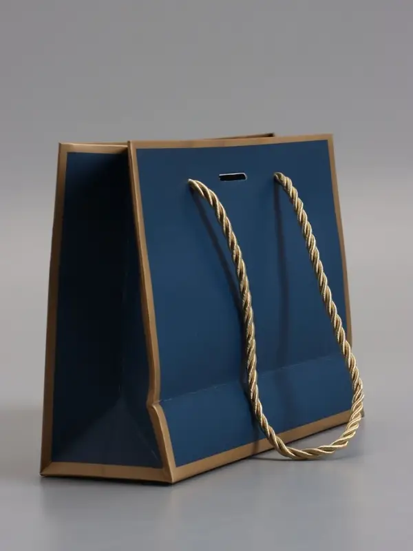 Пакет подарочный, черный , с бантом, 19 х 15 х 7 см